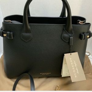 Burberry Banner Bag Satchel Crossbody Medium Rare